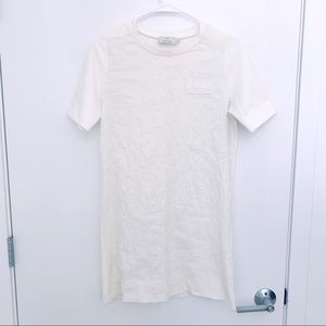 New Julie Haus Ivory White Tee Shirt Dress